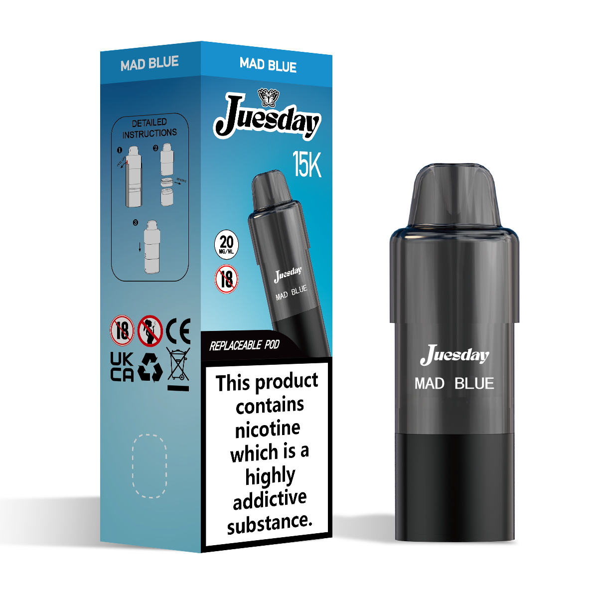 Pre-Filled-Vape-Pod-15k-Mad-Blue