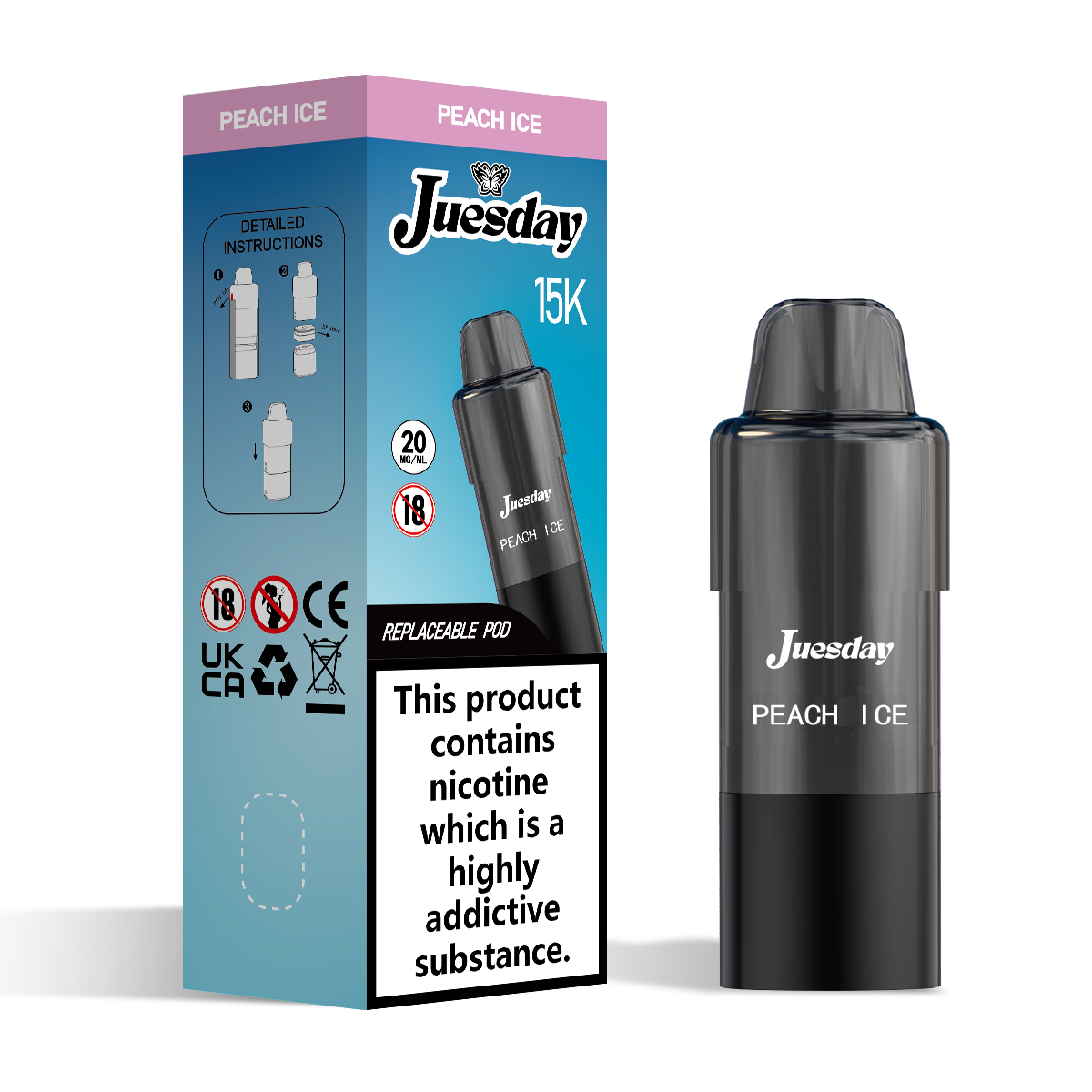 Pre-Filled-Vape-Pod-15k-Peach-Ice